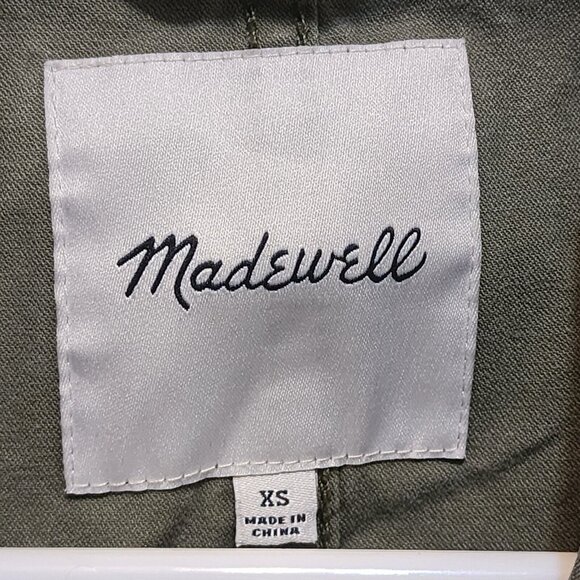 Madewell Military Army Green Jacket Fleet Cargo Utility XS - Picture 2 of 3